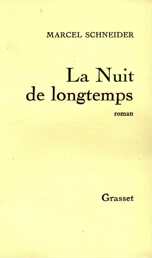 Couverture ebook de La nuit de longtemps, de Marcel Schneider