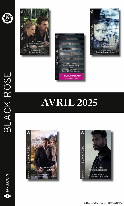 Couverture ebook de Pack mensuel Black Rose - 10 romans + 1 titre gratuit (Avril 2025), de Collectif