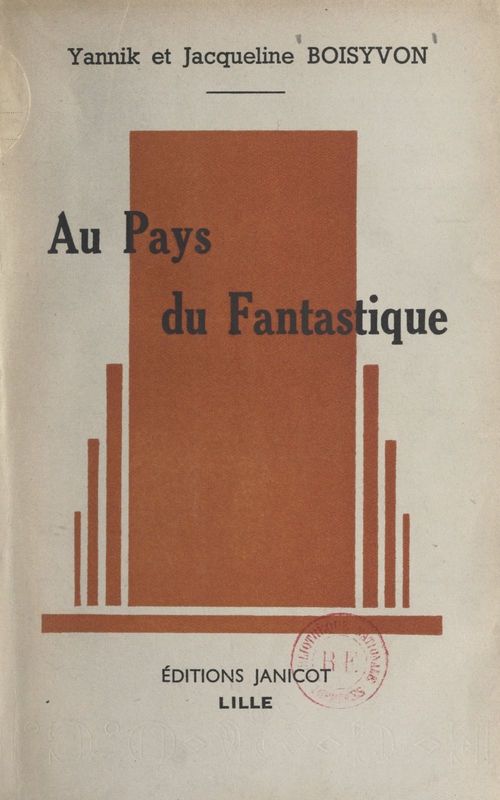 ebook cover of Au pays du fantastique, by Jacqueline Boisyvon, Yannik Boisyvon