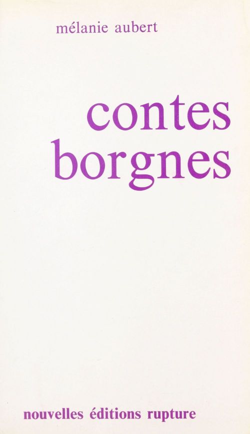 Couverture ebook de Contes borgnes, de Melanie Aubert