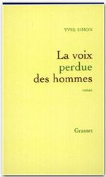 ebook cover of La voix perdue des hommes, by Yves Simon