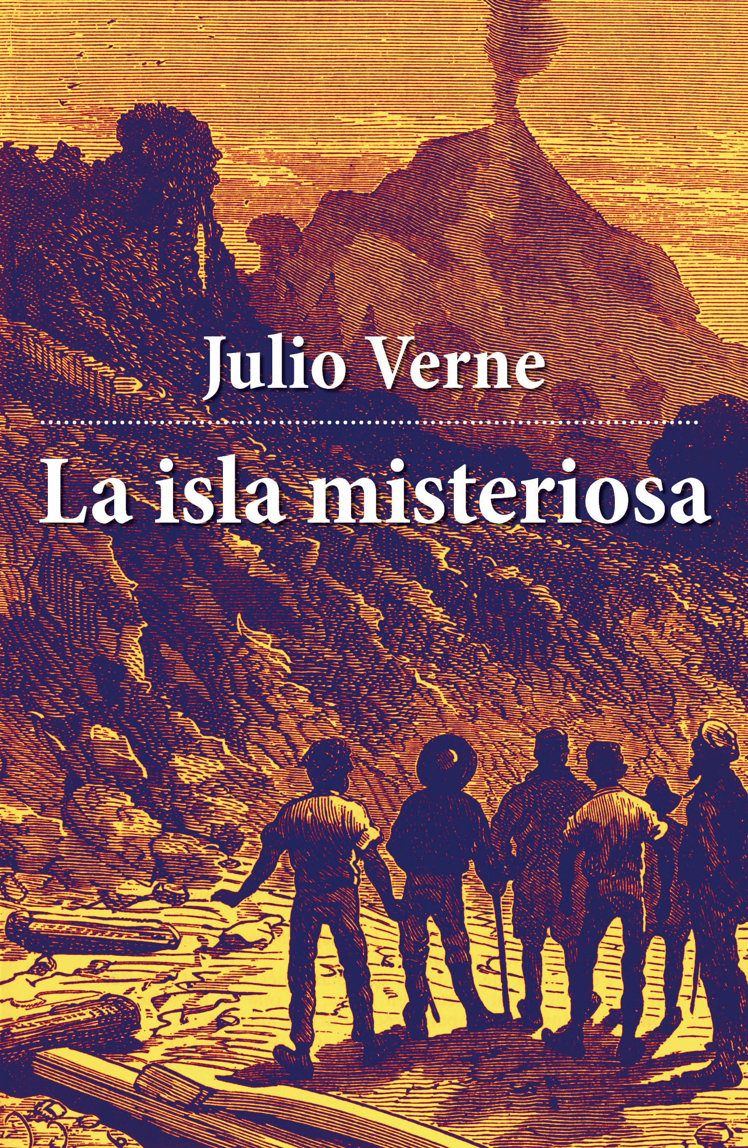 Couverture ebook de La isla misteriosa, de Julio Verne