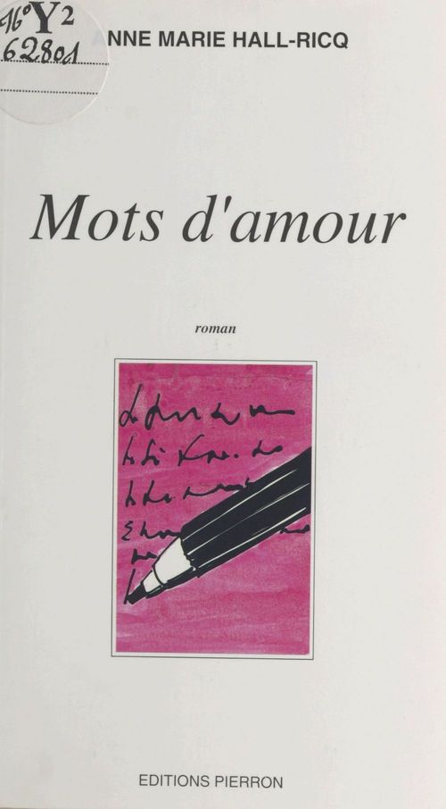 Couverture ebook de Mots d'amour, de Anne-Marie Hall-Ricq