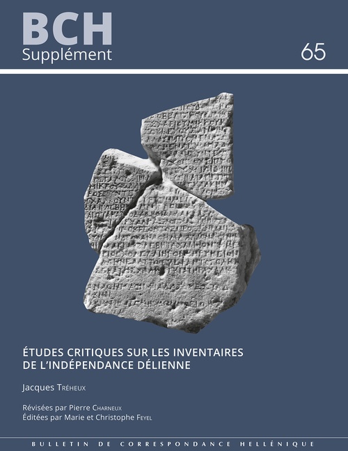 ebook cover of Études critiques sur les inventaires de l´Indépendance délienne, by Jacques Tréheux, Pierre Charneux