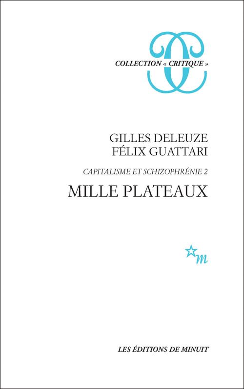 Couverture ebook de Mille plateaux, de Félix Guattari, Gilles Deleuze