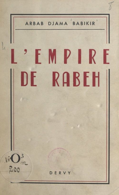 ebook cover of L'empire de Rabeh, by Arbab Djama Babikir
