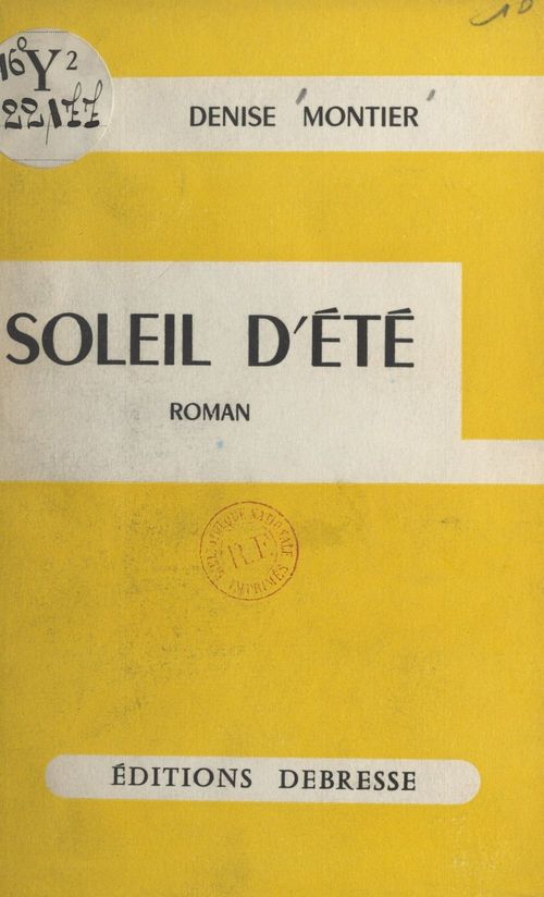 ebook cover of Soleil d'été, by Denise Montier