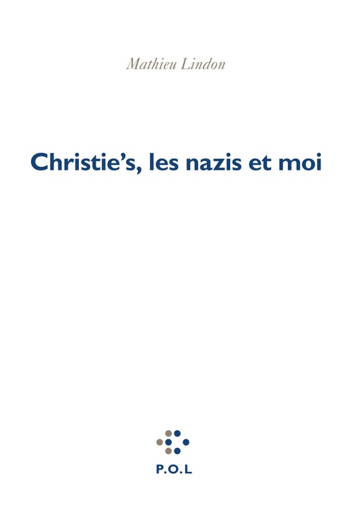 ebook cover of Christie´s, les nazis et moi, by Mathieu Lindon
