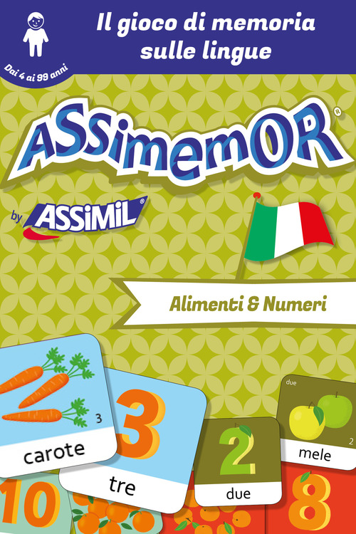 Couverture ebook de Assimemor - Le mie prime parole in italiano: Alimenti e Numeri, de Jean-Sebastien Deheeger, Celadon