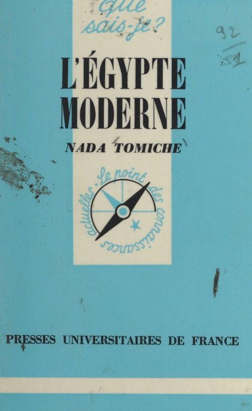 Couverture ebook de L'Égypte moderne, de Nada Tomiche