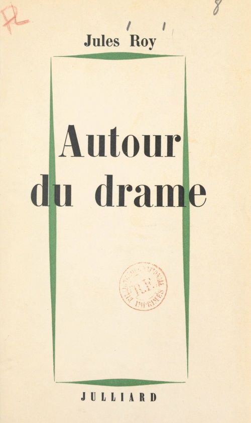 Couverture ebook de Autour du drame, de Jules Roy
