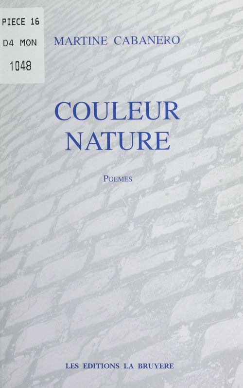 Couverture ebook de Couleur nature, de Martine Cabanero