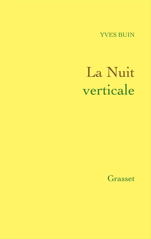 ebook cover of La Nuit verticale, by Yves Buin