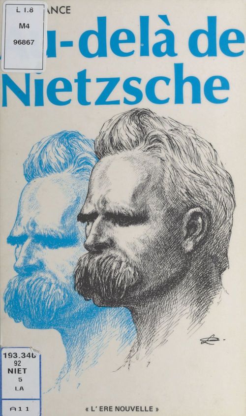 Couverture ebook de Au-delà de Nietzsche, de Pierre Lance