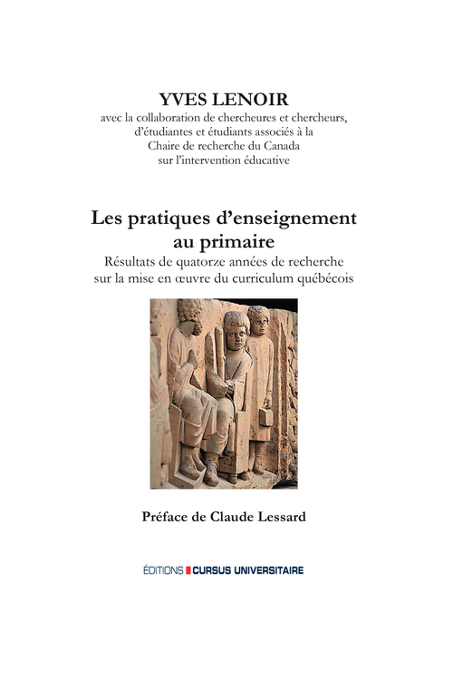 Couverture ebook de Les pratiques d'enseignement au primaire, de Collectif, Yves Lenoir