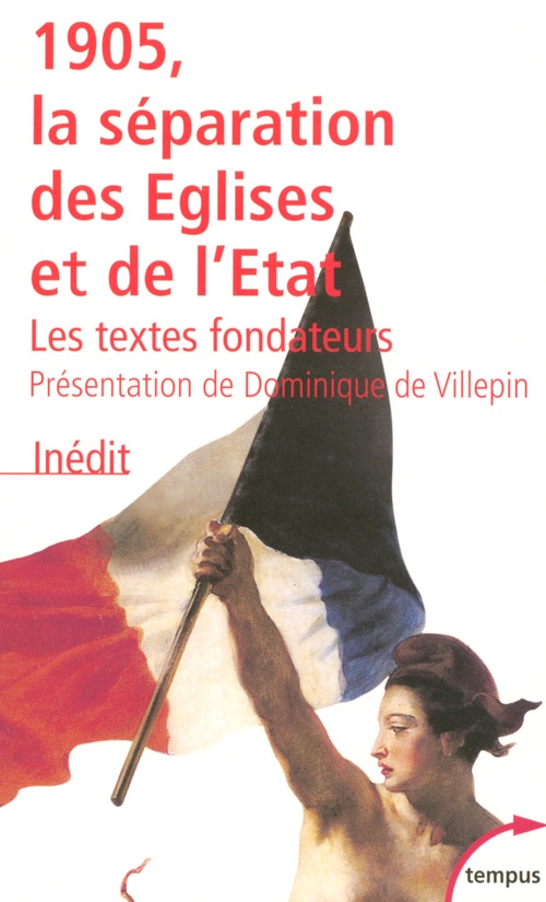 Couverture ebook de 1905, la séparation des Eglises et de l'Etat, de Collectif