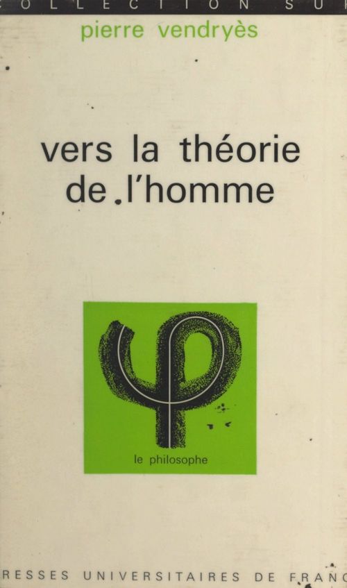 Couverture ebook de Vers la Théorie de l'Homme, de Pierre Vendryes