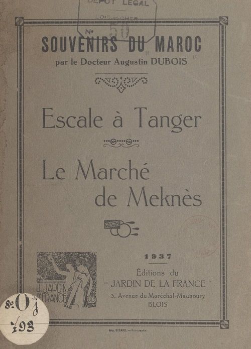 ebook cover of Souvenirs du Maroc : escale à Tanger, le marché de Meknès, by Augustin Dubois