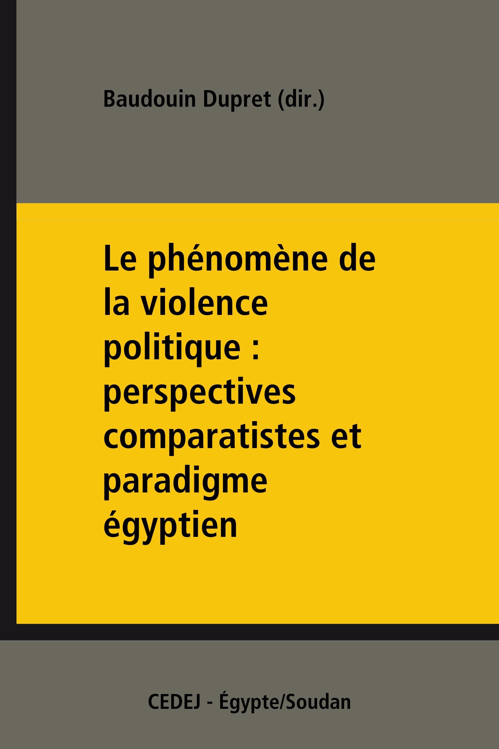 ebook cover of Le phénomène de la violence politique : perspectives comparatistes et paradigme égyptien, by Collectif