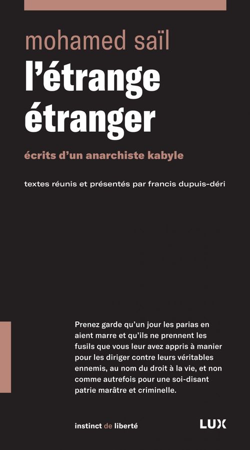 Couverture ebook de L'étrange étranger, de Mohamed Saïl