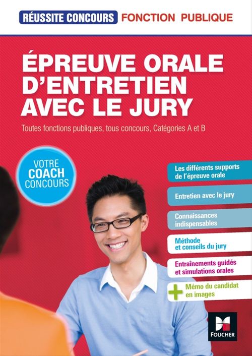 Couverture ebook de Réussite Concours - Épreuve orale d'entretien avec le jury - Toutes fonct publiq, cat A et B - Epub, de Yolande Ferrandis