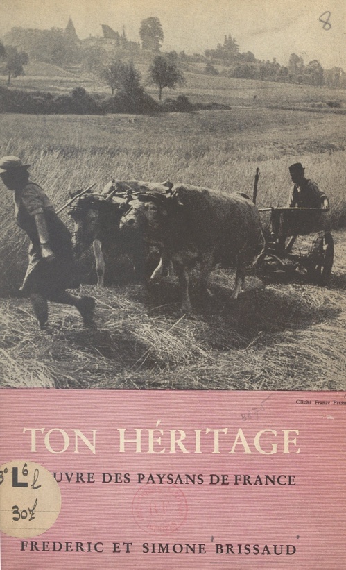 ebook cover of Ton héritage, by Frederic Brissaud, Simone Brissaud