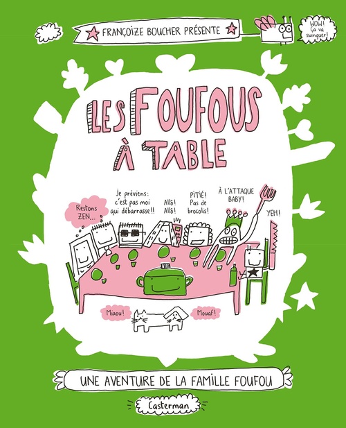 Couverture ebook de Les Foufous (Tome 1) - Les Foufous à table, de Françoize Boucher