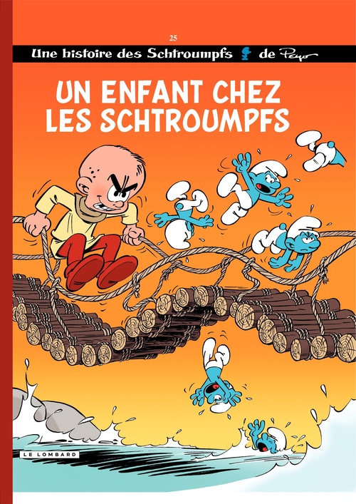 Couverture ebook de Les Schtroumpfs - Tome 25 - Un enfant chez les Schtroumpfs, de Peyo