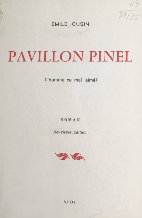 ebook cover of Pavillon Pinel, by Emile Cusin