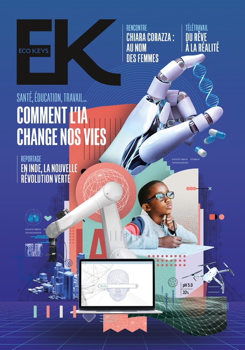 ebook cover of Eco Keys - N° 5 Santé, éducation, travail... Comment l'IA change nos vies, by Collectif