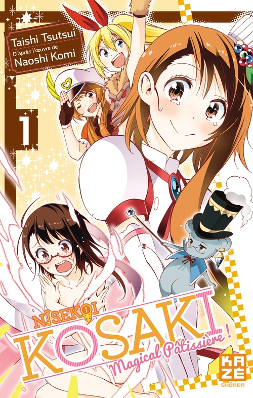 Couverture ebook de Nisekoi Kosaki Magical patissiere T01, de Naoshi Komi, Taishi Tsutsui