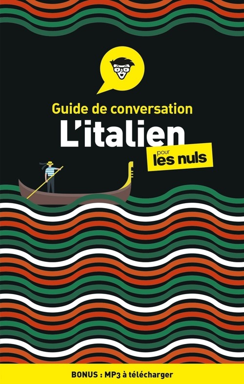 ebook cover of Guide de conversation - L'italien pour les nuls, 4e édition, by Karen Antje Moller, Francesca romana Onofri