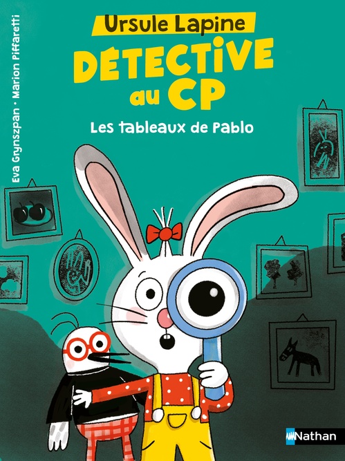 Couverture ebook de Ursule Lapine, détective CP - Les tableaux de Pablo, de Eva Grynszpan