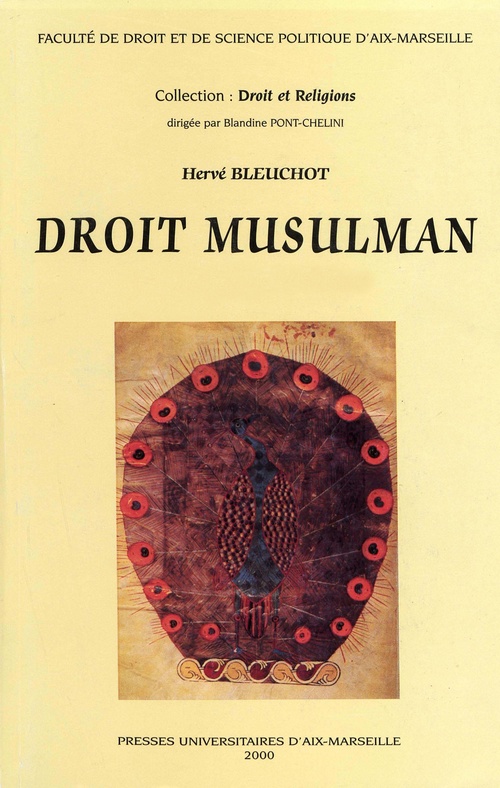 ebook cover of Droit musulman, by Herve Bleuchot