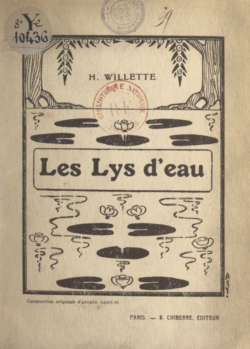 ebook cover of Les lys d'eau, by Henriette Willette