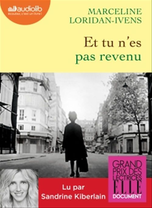 Couverture audiobook de Et tu n'es pas revenu, de Marceline Loridan-Ivens, Judith Perrignon