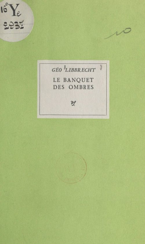ebook cover of Le banquet des ombres, by Geo Libbrecht