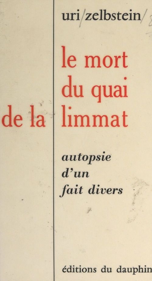 ebook cover of Le mort du quai de la Limmat, by Uri Zelbstein