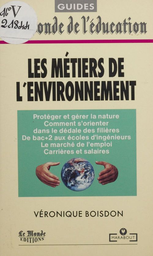 ebook cover of Les métiers de l'environnement, by Boisdon