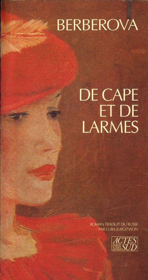 ebook cover of De cape et de larmes, by Nina Berberova