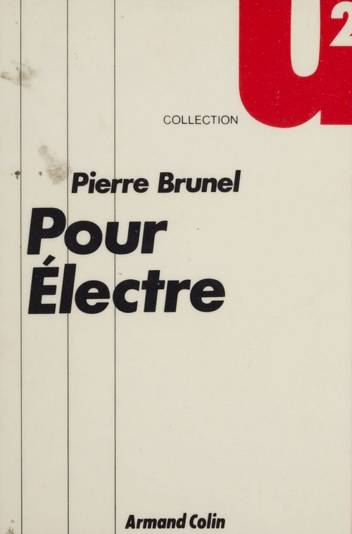 Couverture ebook de Pour Électre, de Collectif
