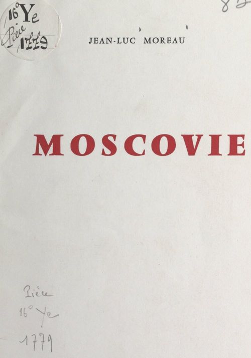ebook cover of Moscovie, by Jean-Luc Moreau