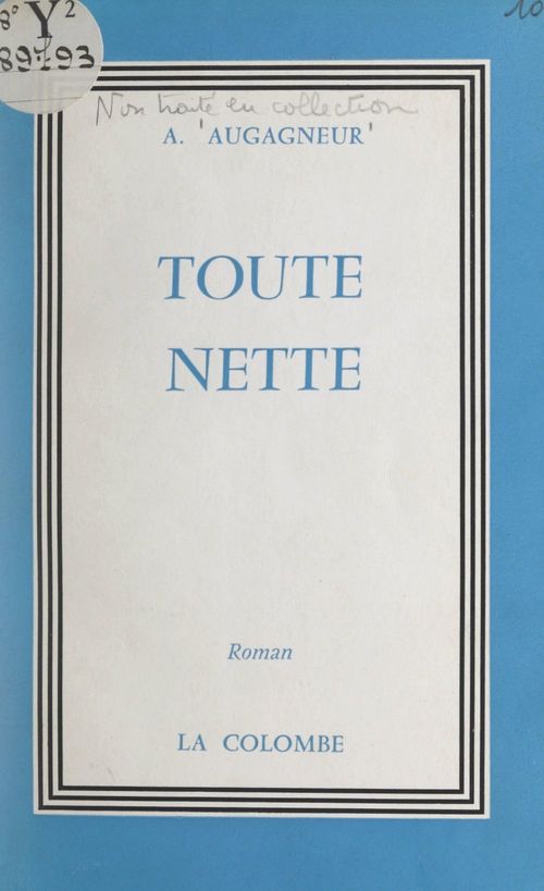 Couverture ebook de Toute nette, de Antoinette Augagneur