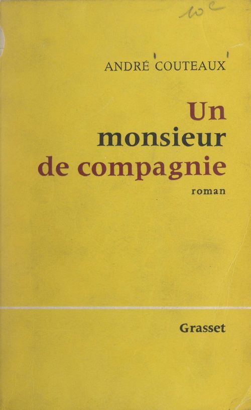 ebook cover of Un monsieur de compagnie, by André Coûteaux