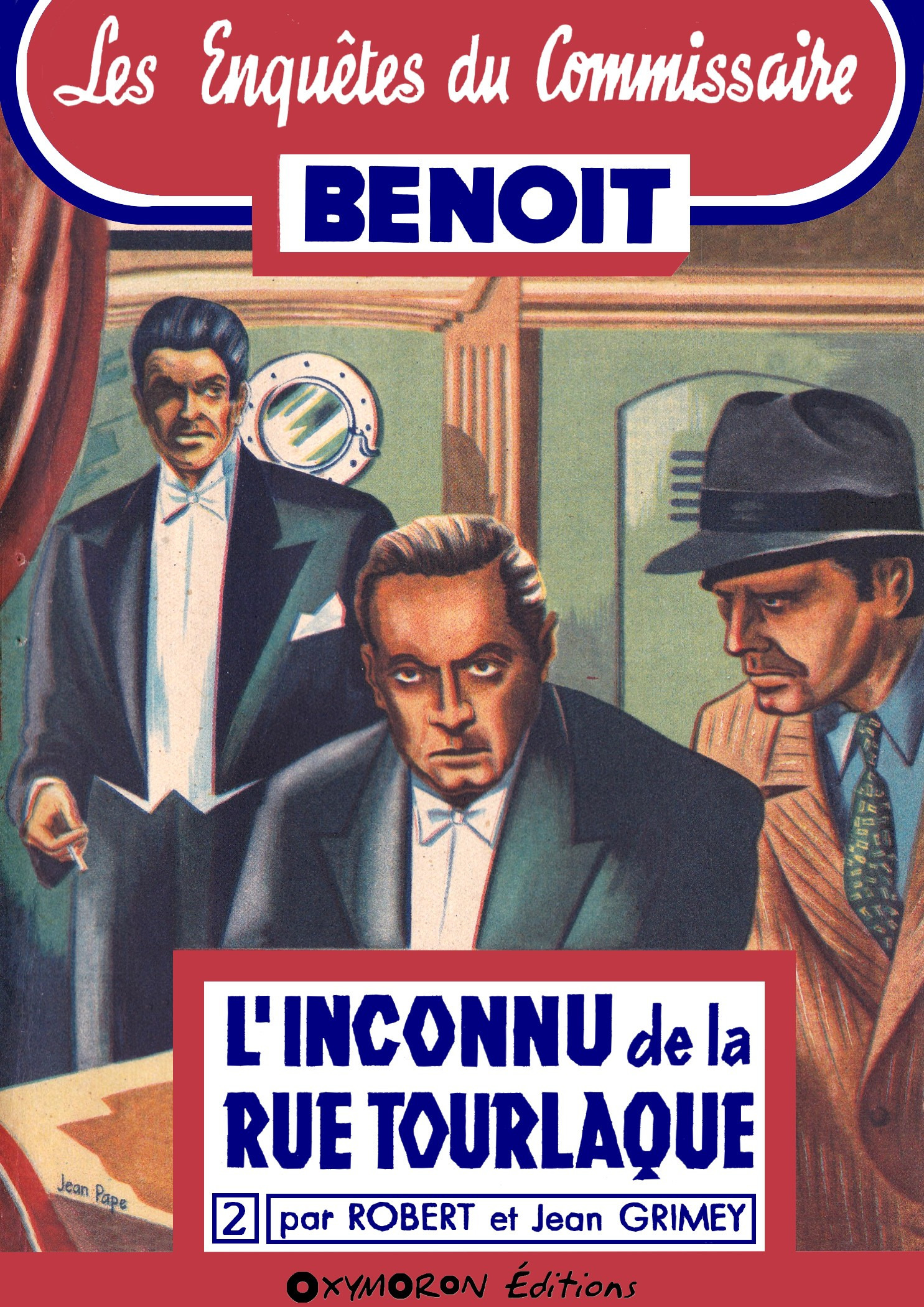 ebook cover of L'inconnu de la rue Tourlaque, by Jean Grimey, Robert Grimey