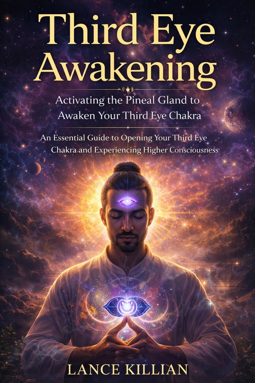 Couverture ebook de Third Eye Awakening: Activating the Pineal Gland to Awaken Your Third Eye Chakra, de Lance Killian