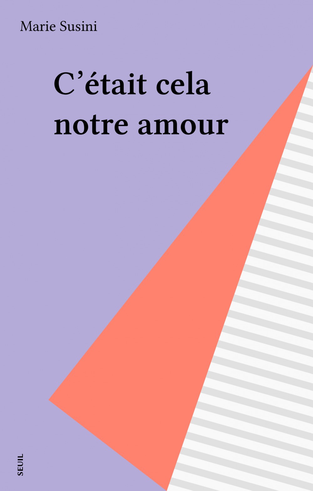 ebook cover of C'était cela notre amour, by Susini Marie