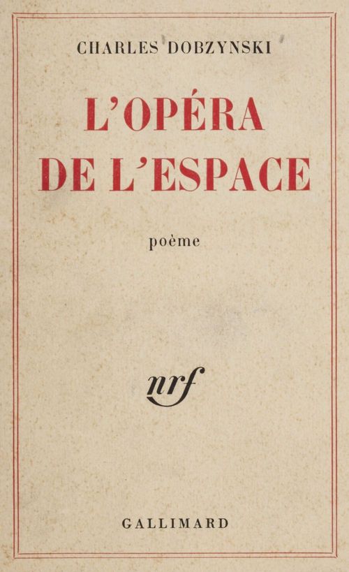 Couverture ebook de L'Opéra de l'Espace, de Charles Dobzynski