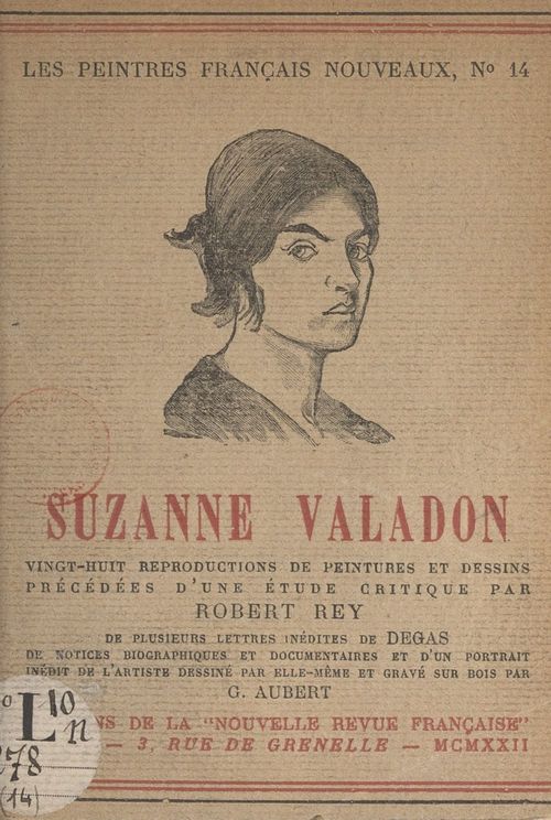 ebook cover of Suzanne Valadon, by Robert Rey