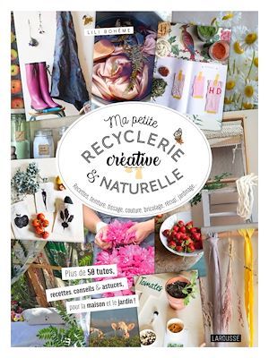 Couverture ebook de Ma petite recyclerie créative et naturelle, de Solignac Adeline